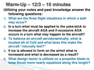 Warm-Up – 12/3 – 10 minutes