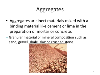 Aggregates