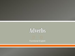 Adverbs