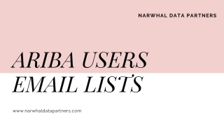 Ariba Users Email List | Ariba Users Mailing List in USA