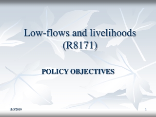 Low-flows and livelihoods (R8171)