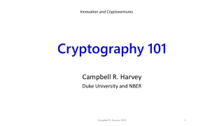 Cryptography 101