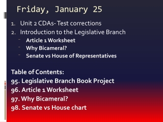 Friday, January 25