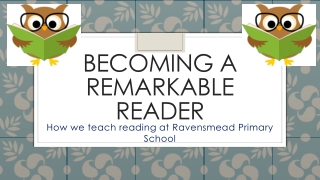 Becoming a Remarkable reader