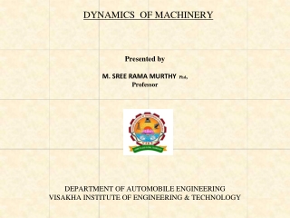 DYNAMICS OF MACHINERY