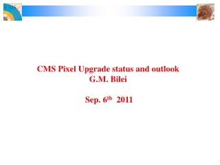 CMS Pixel Upgrade status and outlook G.M. Bilei Sep. 6 th 2011