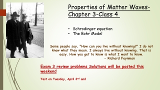 Properties of Matter Waves- Chapter 3-Class 4