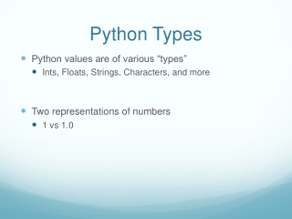 Python Types