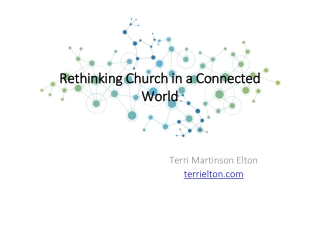 Rethinking Church in a Connected World