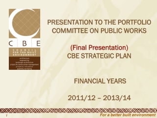 Presentation outline