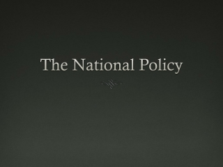 The National Policy