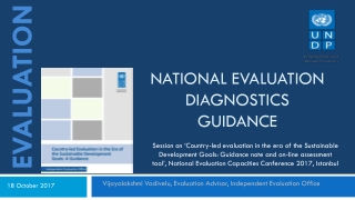 National Evaluation diagnostics Guidance