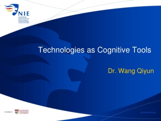 Technologies as Cognitive Tools