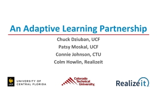 An Adaptive Learning Partnership