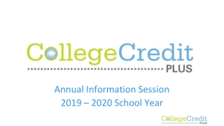 Annual Information Session 2019 – 2020 School Year