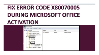 Fix Error Code x80070005 during Microsoft Office Activation 18557852511