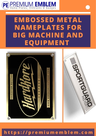 What Is Embossed Metal Name Plates?