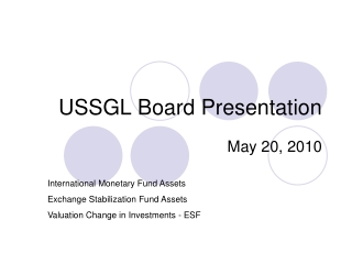 USSGL Board Presentation