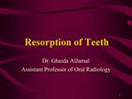 Resorption of Teeth