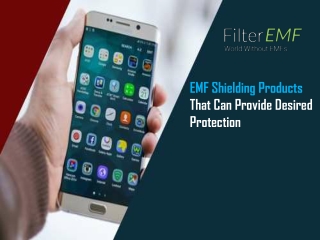 EMF Shielding Products That Can Provide Desired Protection