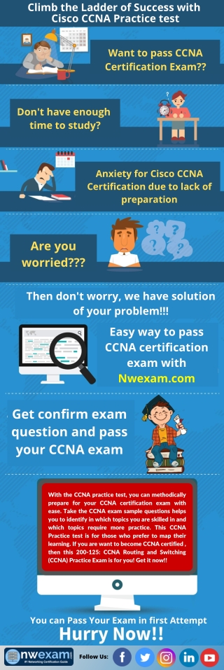 [Infographic] Climb the Ladder of Success with Cisco CCNA Practice test