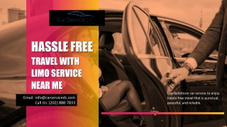 Hassle Free Travel with Car Service Near Me