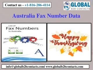 Australia Fax Number Data