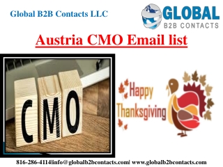 Austria CMO Email list