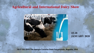Agricultural and International Dairy Show