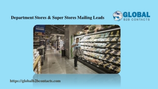 Department Stores & Super Stores Mailing Leads