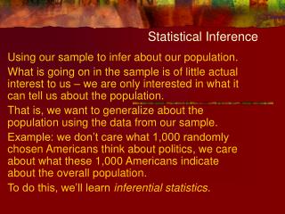 Statistical Inference