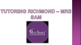 Tutoring Services Richmond