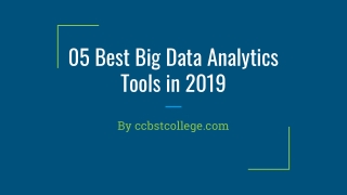 05 best big data analytics tools in 2010