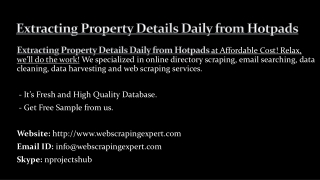 Extracting Property Details Daily from Hotpads