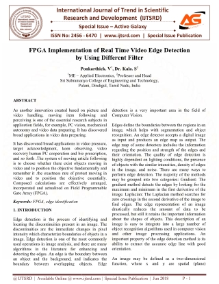 FPGA Implementation of Real Time Video Edge Detection by Using Different Filter