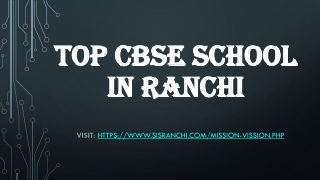 Top CBSE School in Ranchi