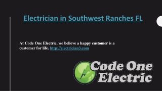 Electrician in Southwest Ranches FL