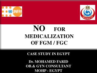 NO 	 FOR MEDICALIZATION OF FGM / FGC