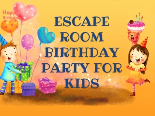 Escape Games | Birthday Party in Dubai