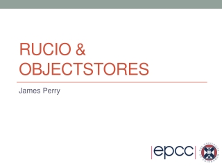 Rucio &amp; objectstores