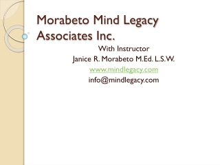 Morabeto Mind Legacy Associates Inc.