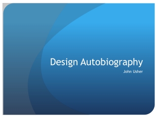 Design Autobiography