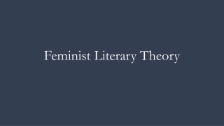 Feminist Literary Theory