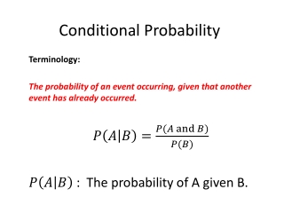 Conditional Probability