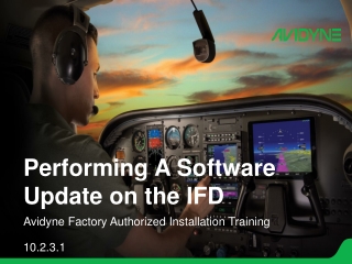 Performing A Software Update on the IFD