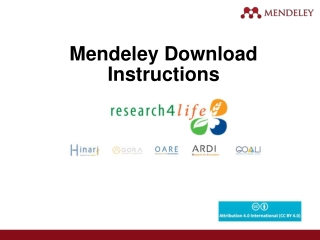 Mendeley Download Instructions