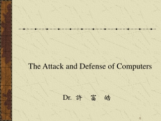 The Attack and Defense of Computers Dr. 許 富 皓