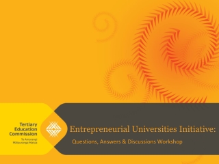 Entrepreneurial Universities Initiative: