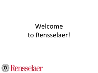 Welcome to Rensselaer!