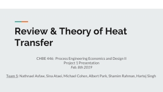 Review &amp; Theory of Heat Transfer
